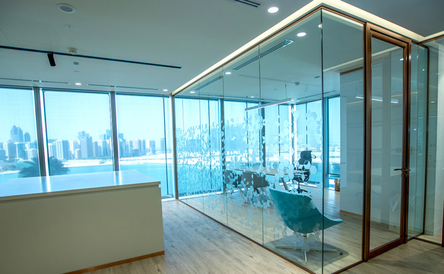 Britishvolt Office at Reem Island, Abu Dhabi | Installation of Single Glazed Partitions & Operable Walls
