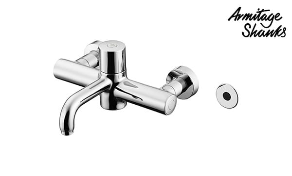 Markwik 21+ Wall Mounted Thermostatic Basin Mixer with Time Flow Sensor