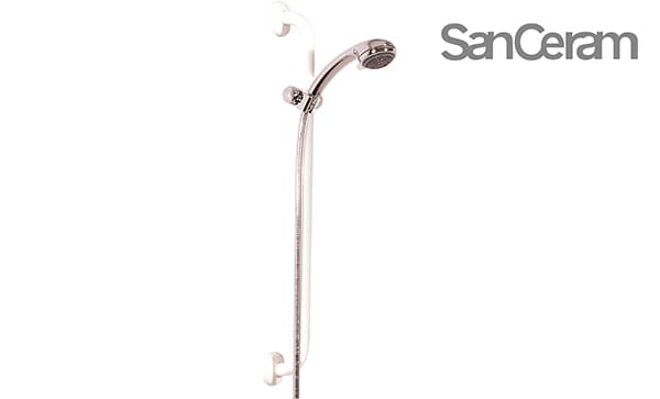SanCeram Grab Rail Based Shower Kit, White