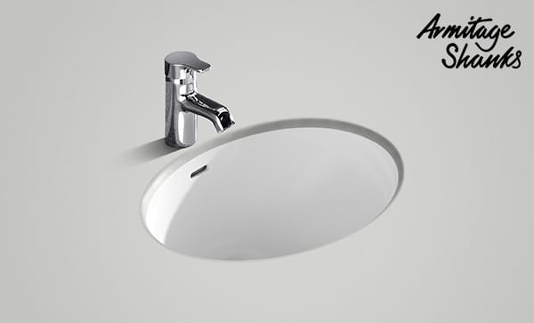 White Integrated Solid Surface Basin*