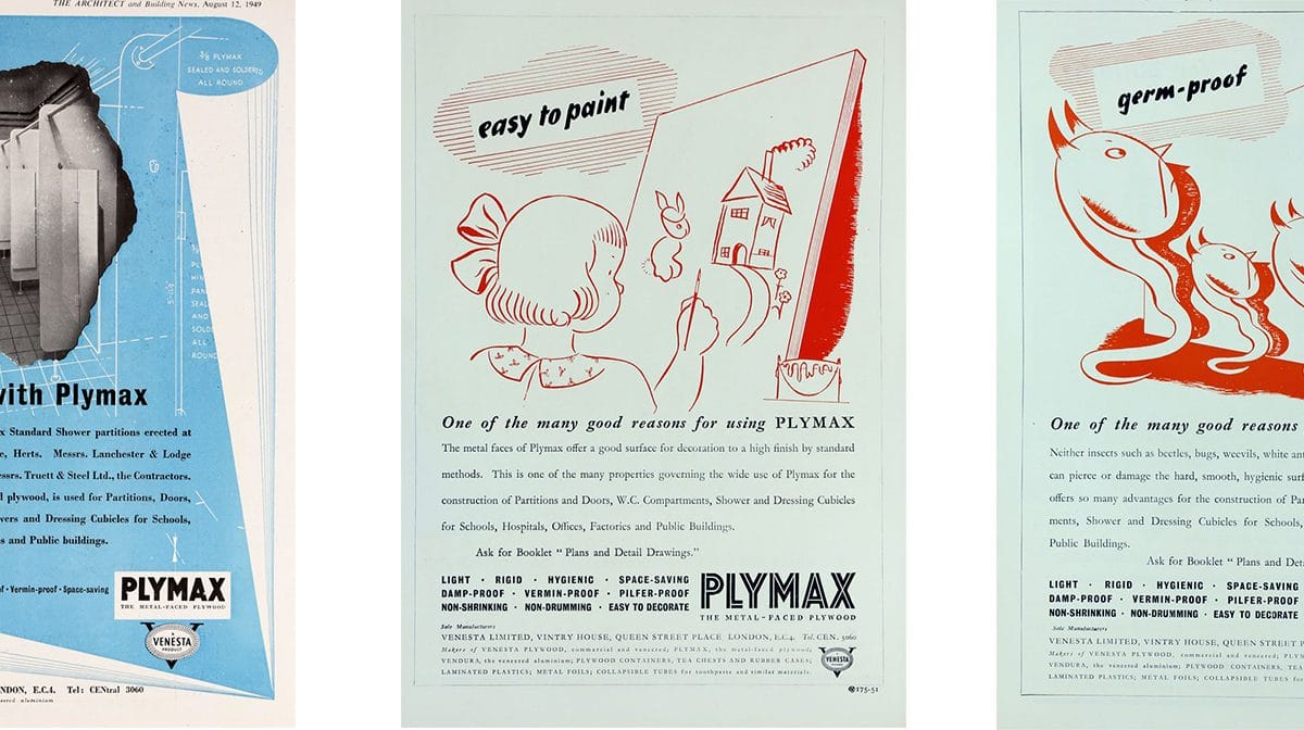 Venesta introduces Plymax, metal faced plywood.
